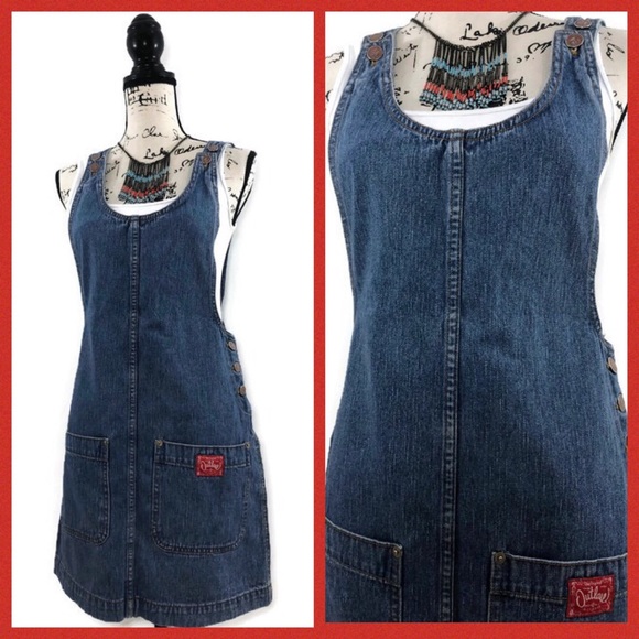 90s dungaree dress